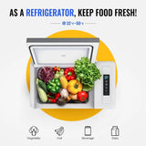 Refrigerador-congelador portátil para automóvil de 12 V y 23 cuartos de galón