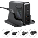 200W GaN Universal Fast Charger with Display for Phones, Laptops, and More