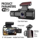 1080P HD Dash Cam with 360° Wide Angle, Night Vision, and G-Sensor