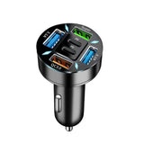 66W 4-Port USB-Autoladegerät | Schnelles Laden PD Quick Charge 3.0