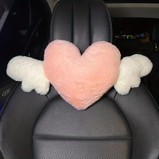 Almohada de soporte lumbar en forma de corazón para automóvil