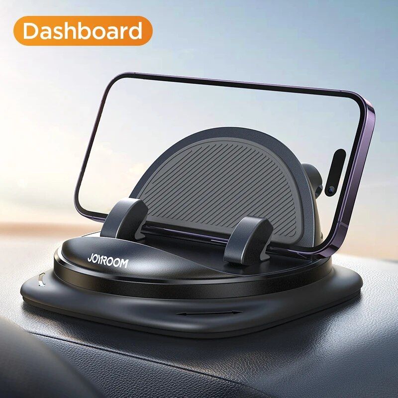 Soporte giratorio universal para teléfono de tablero de coche de silicona de 360° con gestión de cables