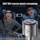 Bluetooth 5.3 FM-Transmitter mit PD 20 W &amp; QC3.0-Schnellladegerät und Hi-Fi-Musikadapter