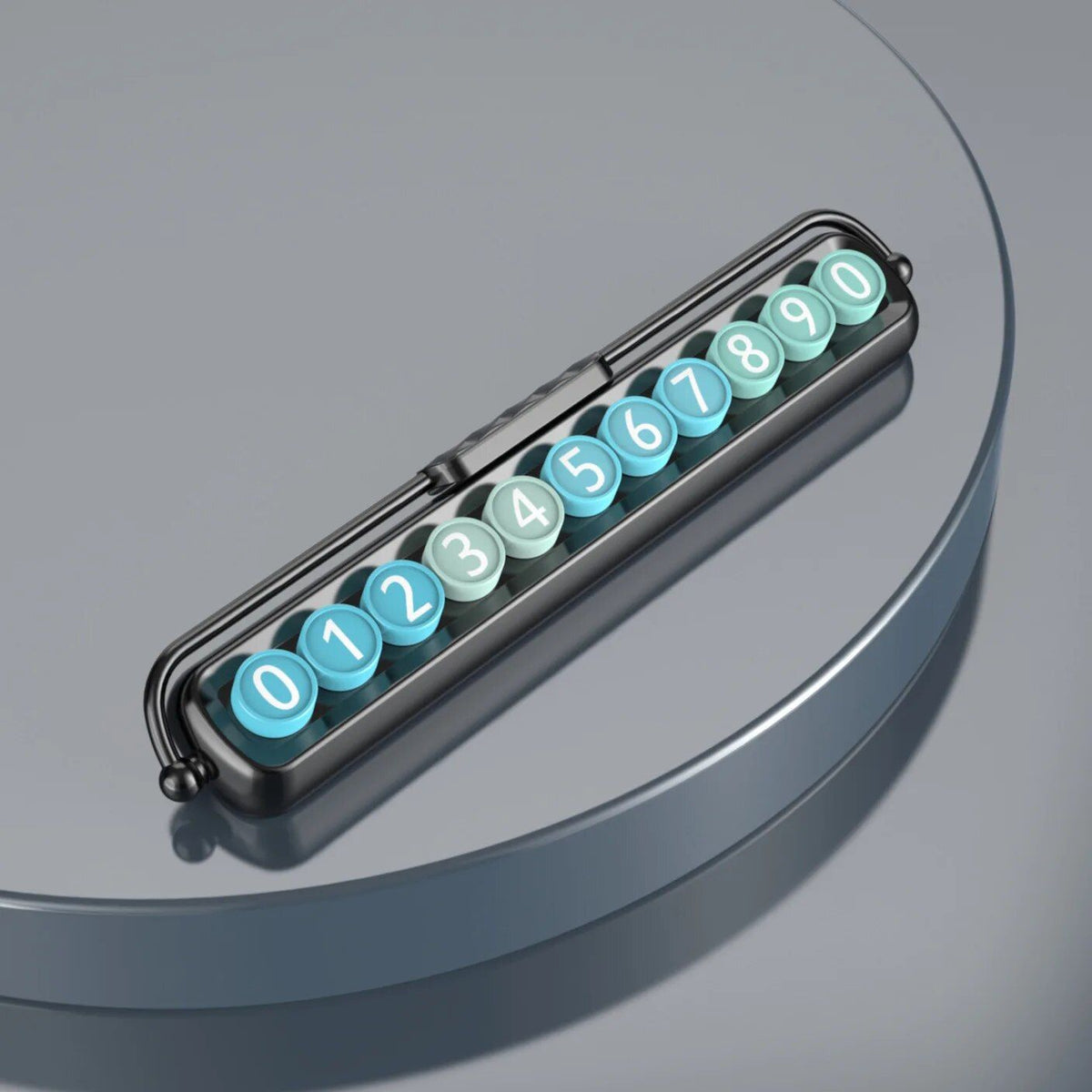 Placa de número de aparcamiento oculta luminosa