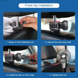 Ventilador multidireccional para asiento trasero de coche