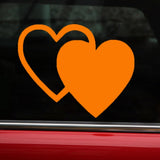 Reflective Love Heart Safety Decals