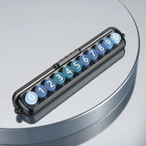 Placa de número de aparcamiento oculta luminosa