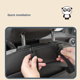 Car Seat Back Protector with Cartoon Design & Storage Pocket