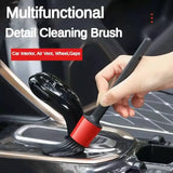 5-Piece Car Detailing Brush Set for Interior & Exterior Cleaning