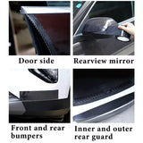 5D Carbon Fiber Car Protection Strips: Universal Edge & Sill Guards