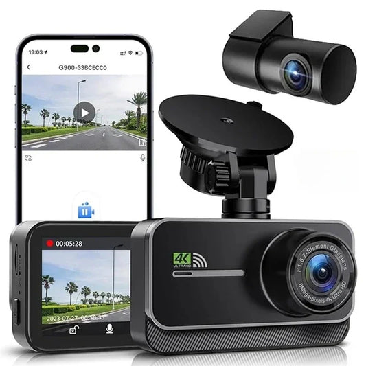 4K WiFi Dual Dash Cam mit Nachtsicht