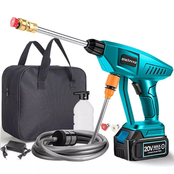 Portable High-Pressure Car Wash Gun with Rechargeable Battery Option