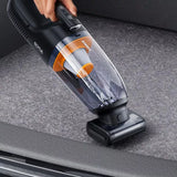 Wireless Car & Home Vacuum Cleaner with Motorized Roller Brush & LED Light