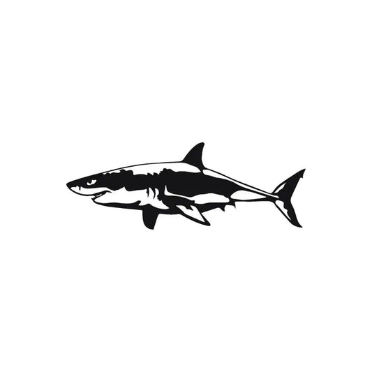 Individualisierbarer Vinyl-Aufkleber fürs Auto mit dem Weißen Hai