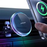 Colorful Magnetic Wireless Car Charger & Phone Holder - Fast Charging for iPhone 12/13/14/15 Pro Max