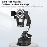 Universal 360° Rotating Car Phone Holder with Suction Cup & Retractable Number Plate Design