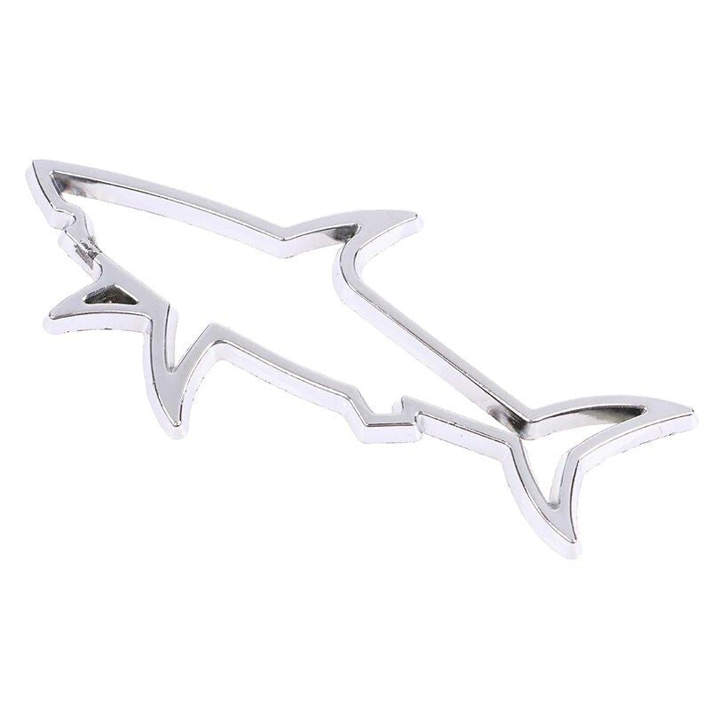Emblema universal de pez tiburón 3D