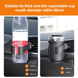 Universal Car Air Vent Cup Holder – Auto Drink Rack for Bottles & Ashtray