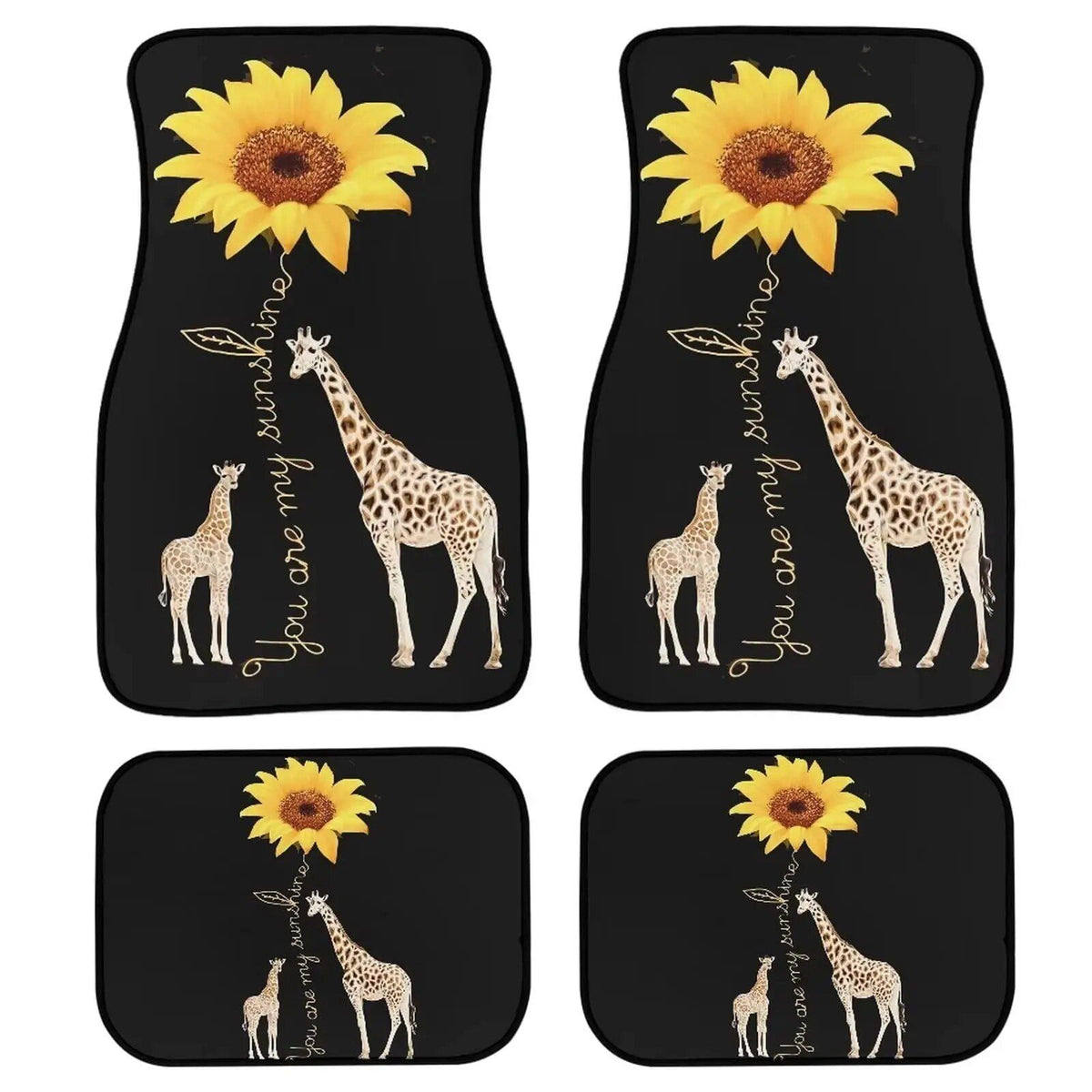 Universelle Auto-Fußmatten mit Giraffen-Print