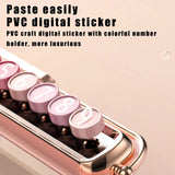 Placa de número de aparcamiento oculta luminosa