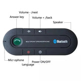 Bluetooth-Freisprecheinrichtung fürs Auto mit MP3-Player und Clip für die Sonnenblende