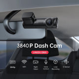 Dash Cam for Cars 4K 2160P UHD Car DVR Wi-Fi Camera