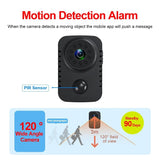 Mini videocámara corporal 1080P con visión nocturna y detección de movimiento