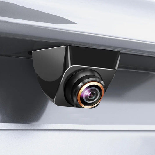 Cámara de visión trasera del coche de visión nocturna Full HD con lente dorada ojo de pez de 170°