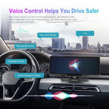 Monitor inalámbrico de espejo para coche de 10,26" con grabación de vídeo e integración de Carplay