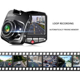 Cámara para salpicadero de coche HD 1080P con visión trasera y detección de movimiento