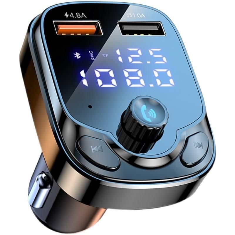 4.8A Dual USB Car Charger Wireless Bluetooth 5.0 FM Transmitter