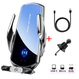 50W Wireless Car Charger with Air Vent Stand & Fast Charging for iPhone & Samsung