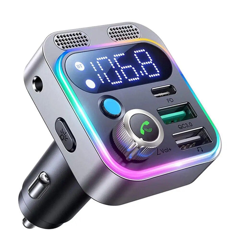 4-Port-USB-Autoladegerät mit 48 W Type-C PD-Schnellladung