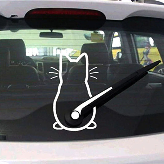 Waving Tail Car Wiper Decal