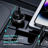 Cargador rápido para automóvil de 140 W con PD3.1 y QC3.0 para MacBook, iPhone 15 y más