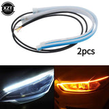 Ultra-thin LED Car Daytime Running Lights with Flexible Turn Signal