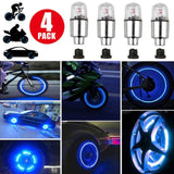 Tapas de luces LED para ruedas para bicicletas, automóviles y motocicletas