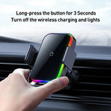 Infrared RGB Wireless Car Charger and Phone Holder