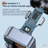 Bluetooth 5.1 FM-Transmitter Auto-MP3-Player mit Freisprecheinrichtung, PD 30 W USB-C-Schnellladegerät