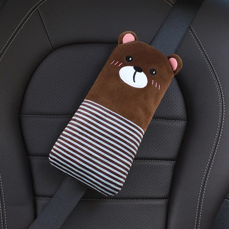 Almohada de cinturón de seguridad de coche de dibujos animados para niños