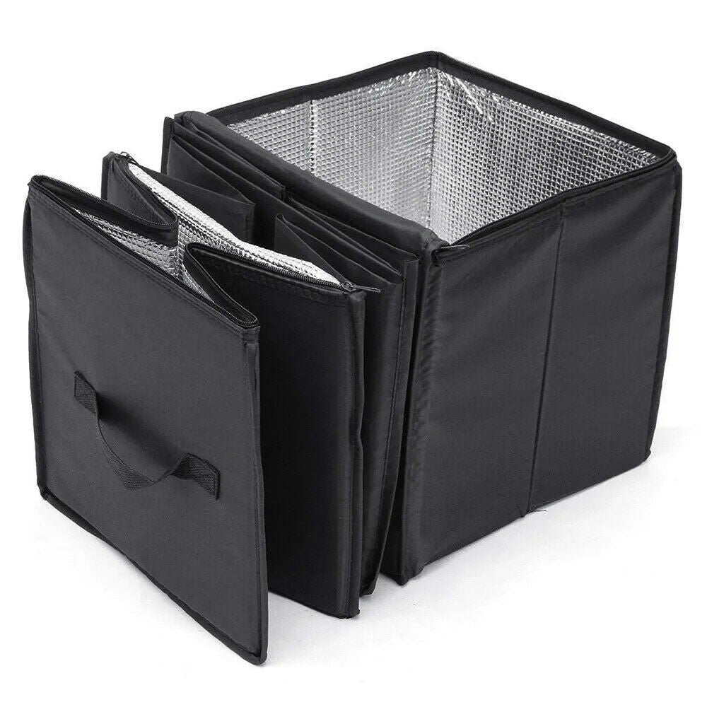 Organizador plegable portátil para maletero de coche con refrigerador aislado