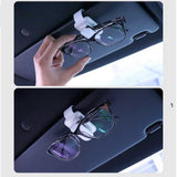 Multifunktionaler Sonnenbrillen- und Kartenhalter für die Auto-Sonnenblende