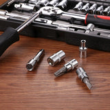 Juego profesional de llaves de vaso de 46 piezas: kit de herramientas versátil para reparación de automóviles y del hogar