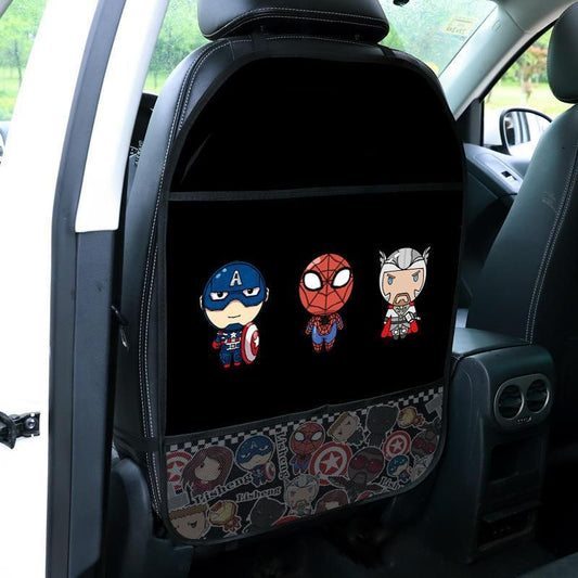 Kids' Car Seat Protector with Multi-Function Pockets
