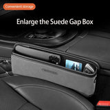 Luxuriöser Organizer für Autositzlücken – Aufbewahrungsbox aus PU-Leder