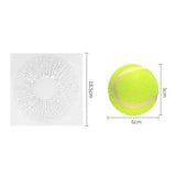 3D Smash Effect Tennis Ball Decal – Car Window Sticker