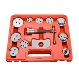 Juego de herramientas universales para pinzas de freno de automóvil de 12 piezas: kit de compresión de pistón y rebobinado de disco