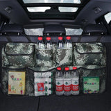 Waterproof Oxford Car Seat Organizer – Camouflage Grey Backseat Storage Bag