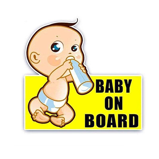 Adhesivo reflectante de seguridad para bebé a bordo para coches
