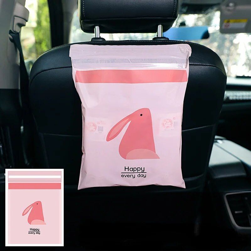 Bolsa de basura desechable impermeable para coche con adhesivo fuerte